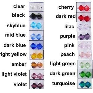 6mm bicone beads
