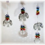 elephant suncatcher chakra 3 sizes