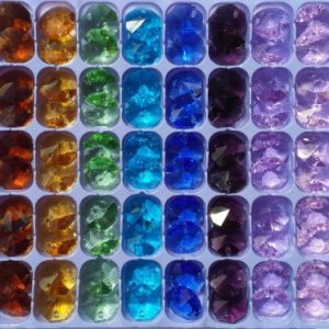 14mm Octagons 2 Holes