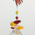 red macaw suncatcher- large size