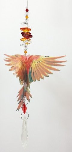 red macaw suncatcher- small size red macaw suncatcher- small size