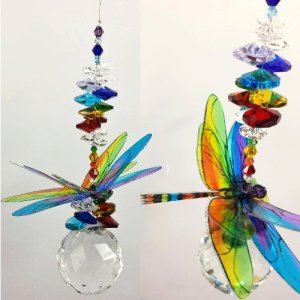 Chakra Dragonfly Suncatcher #3 40mm Ball