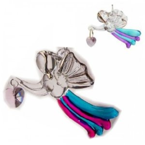 glass angels set of 6