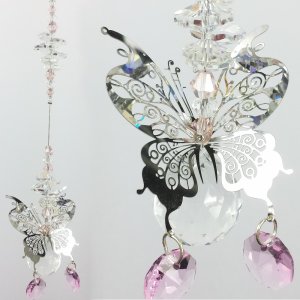filigree butterfly suncatcher 20mm 1