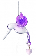 purple glass hummingbird