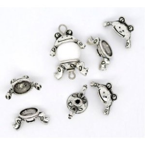 small frog bead charms
