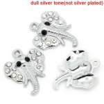 rhinestone elephant charm