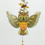 owl suncatcher #1 large size