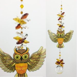 owl suncatcher #1 large size