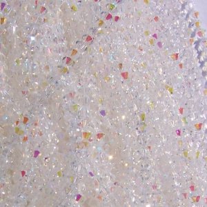 4mm Ab bicone beads