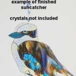 kookaburra suncatcher example
