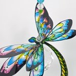 dragonfly suncatcher skyblue green
