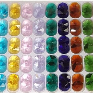 14mm octagon crystals 1H mixed pack