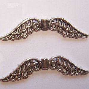 angel wing bead large pack of 2