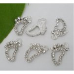 rhinestone baby foot charm