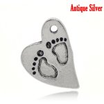 baby charm heart pack of 6