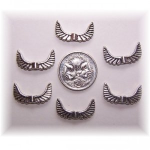 angel wing bead #3 pack of 10