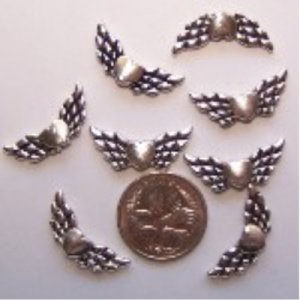 angel wing bead #7 pack of 10