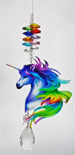 rainbow unicorn crystal suncatcher rainbow unicorn crystal suncatcher