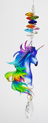 rainbow unicorn crystal suncatcher rainbow unicorn crystal suncatcher