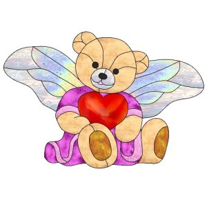 angel bear craft film cutouts