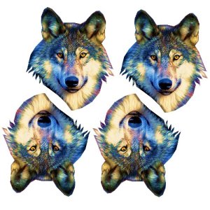 grey wolf craft film cutouts