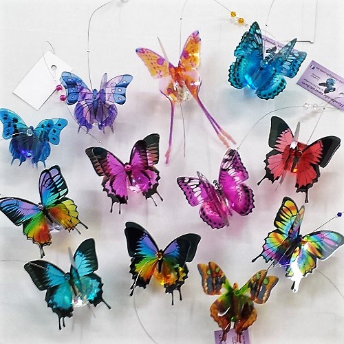 5 mixed butterfly suncatchers 5 mixed butterfly suncatchers