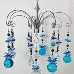 lapis crystal chandelier