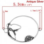 Butterfly charm large oval