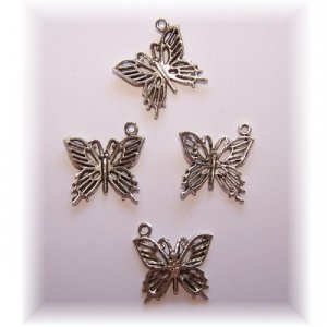 Butterfly charm #4 pack of 8