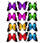 Butterfly 15c mixed set