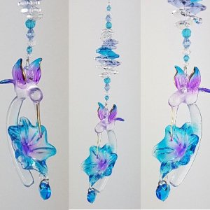 hummingbird flower suncatcher 500