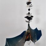 crystal suncatcher bat #1