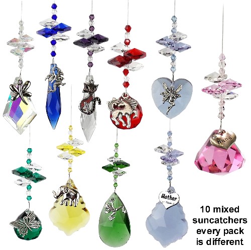 10 mixed charm suncatcher pack 10 mixed charm suncatcher pack 10 mixed charm suncatcher pack