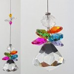 Rainbow angel crystal suncatcher 1