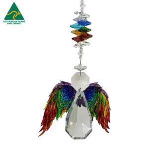 chakra angel crystal suncatcher #1