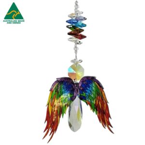 chakra angel crystal suncatcher #2