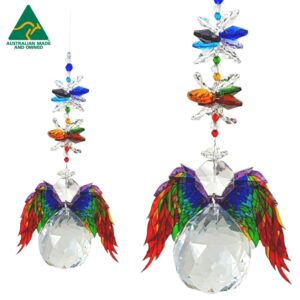 chakra angel crystal suncatcher #3