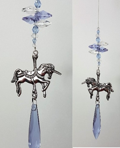 Unicorn suncatcher lilac icicle