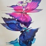 7 butterfly chakra suncatcher