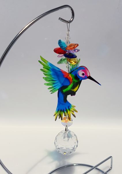 rainbow bird on stand 1