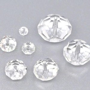 Rondelle Beads- clear