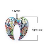 Angel wing charm #2 size