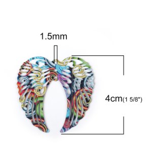 Angel wing charm #2 size