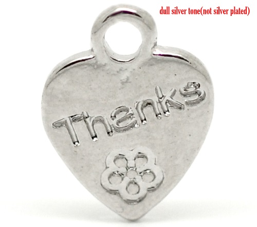 Heart charm- thanks