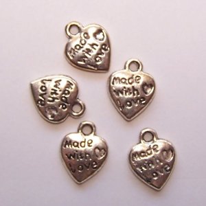 Heart Charm #6 pack of 10