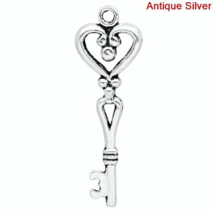Love Key Charm pack of 6