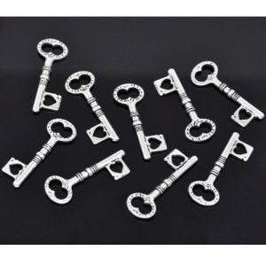 Key Charm #1 pack of 6