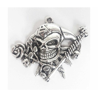 pirate skull charm pack of 3