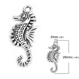 small seahorse charm pack of 10